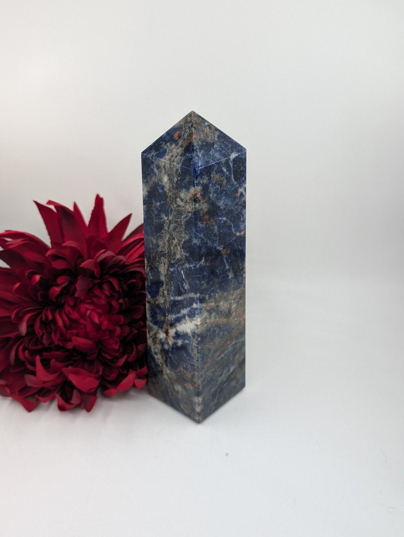 Sodalite Tower 1004g - Positive Faith Hope Love