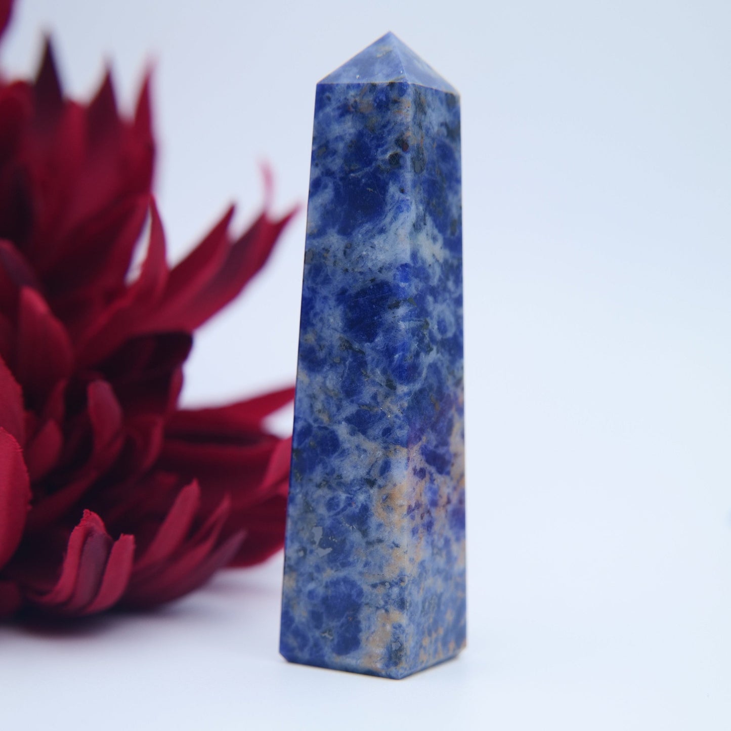 Sodalite Tower – 10cm - Positive Faith Hope Love