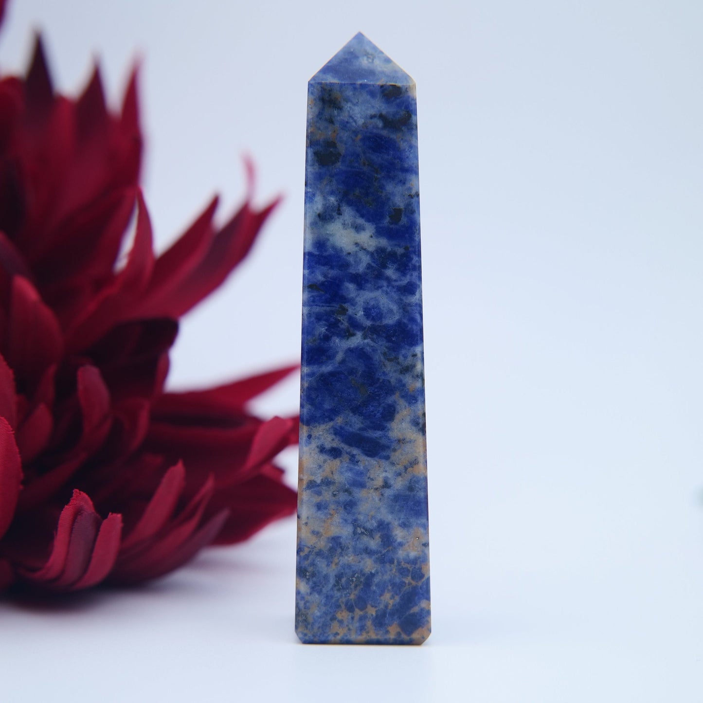 Sodalite Tower – 10cm - Positive Faith Hope Love