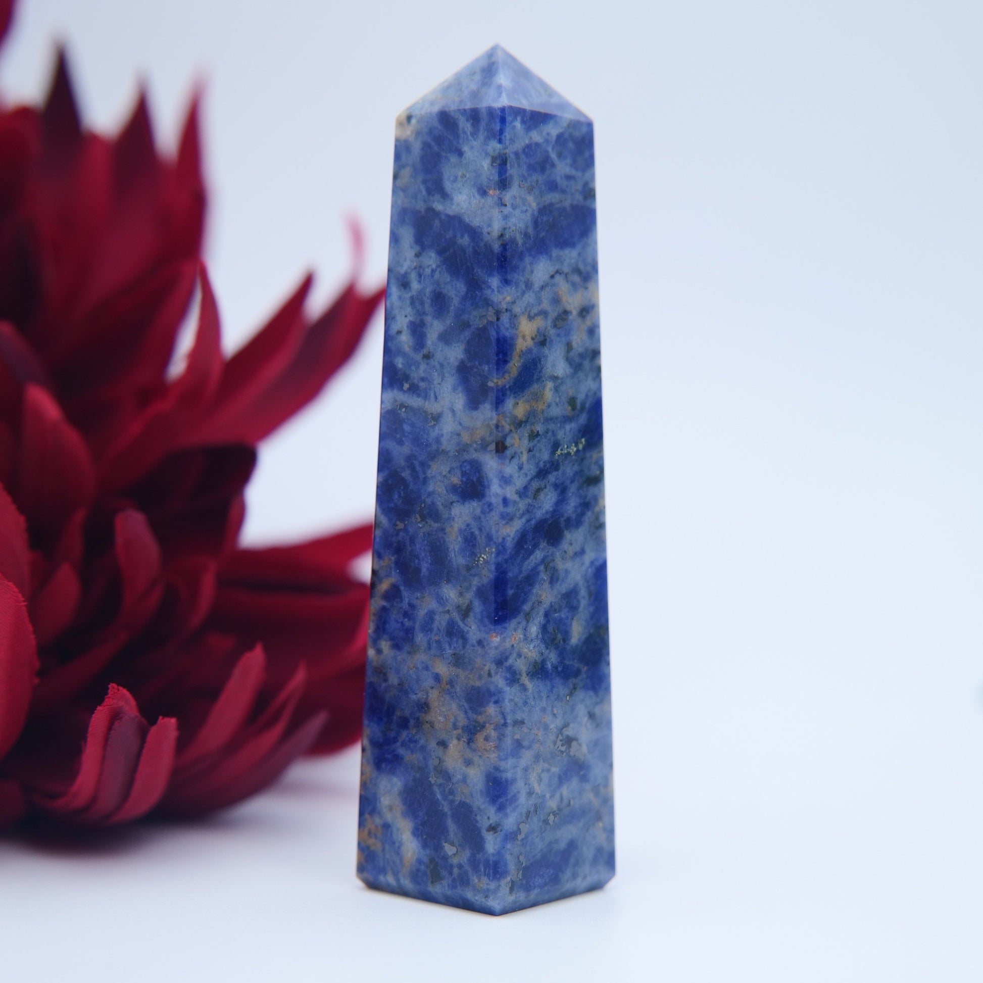 Sodalite Tower – 10cm - Positive Faith Hope Love