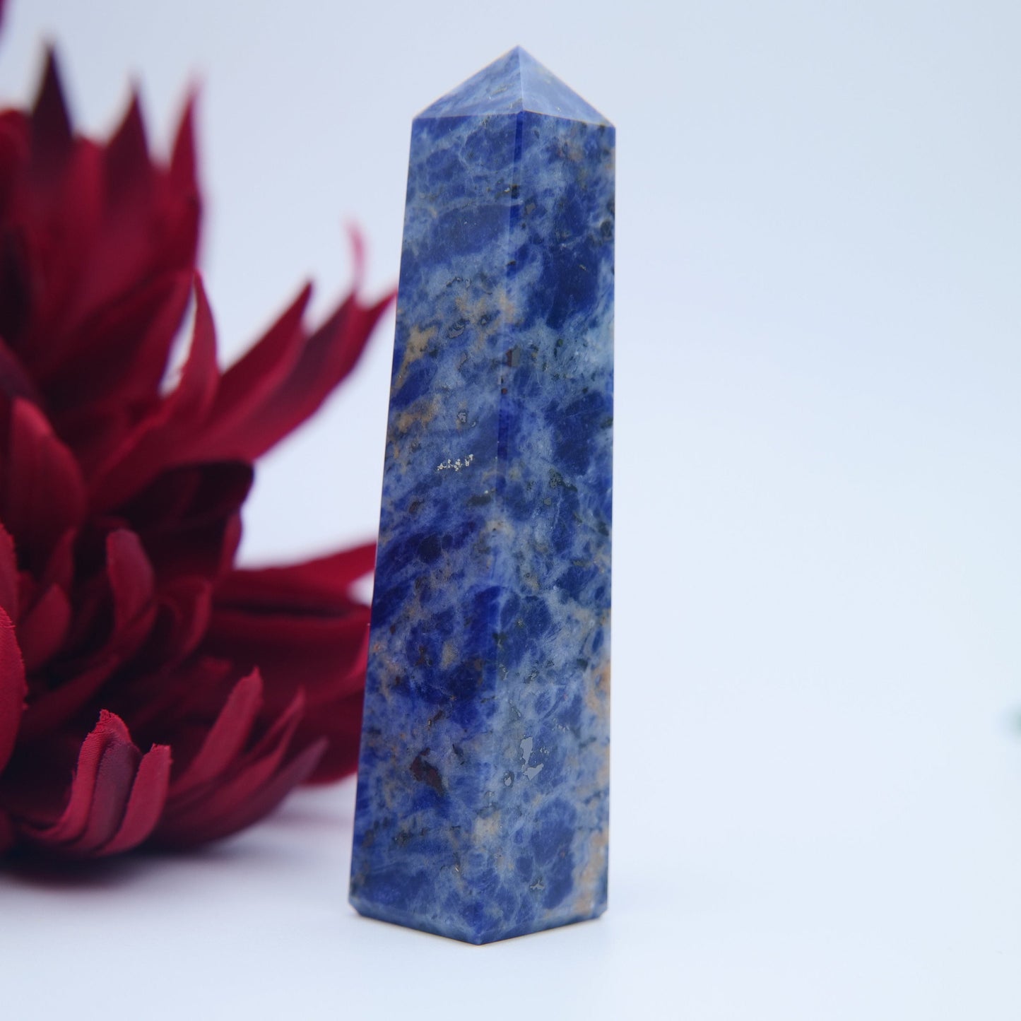 Sodalite Tower – 10cm - Positive Faith Hope Love