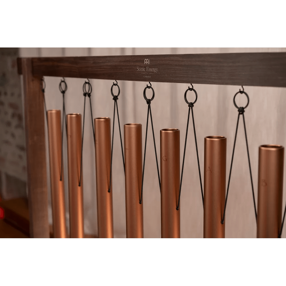 Sound Bath Tube Chime 8 - piece Sound Bath Tube Chime Set, 440 Hz, Bronze - SBTSETM - Positive Faith Hope Love