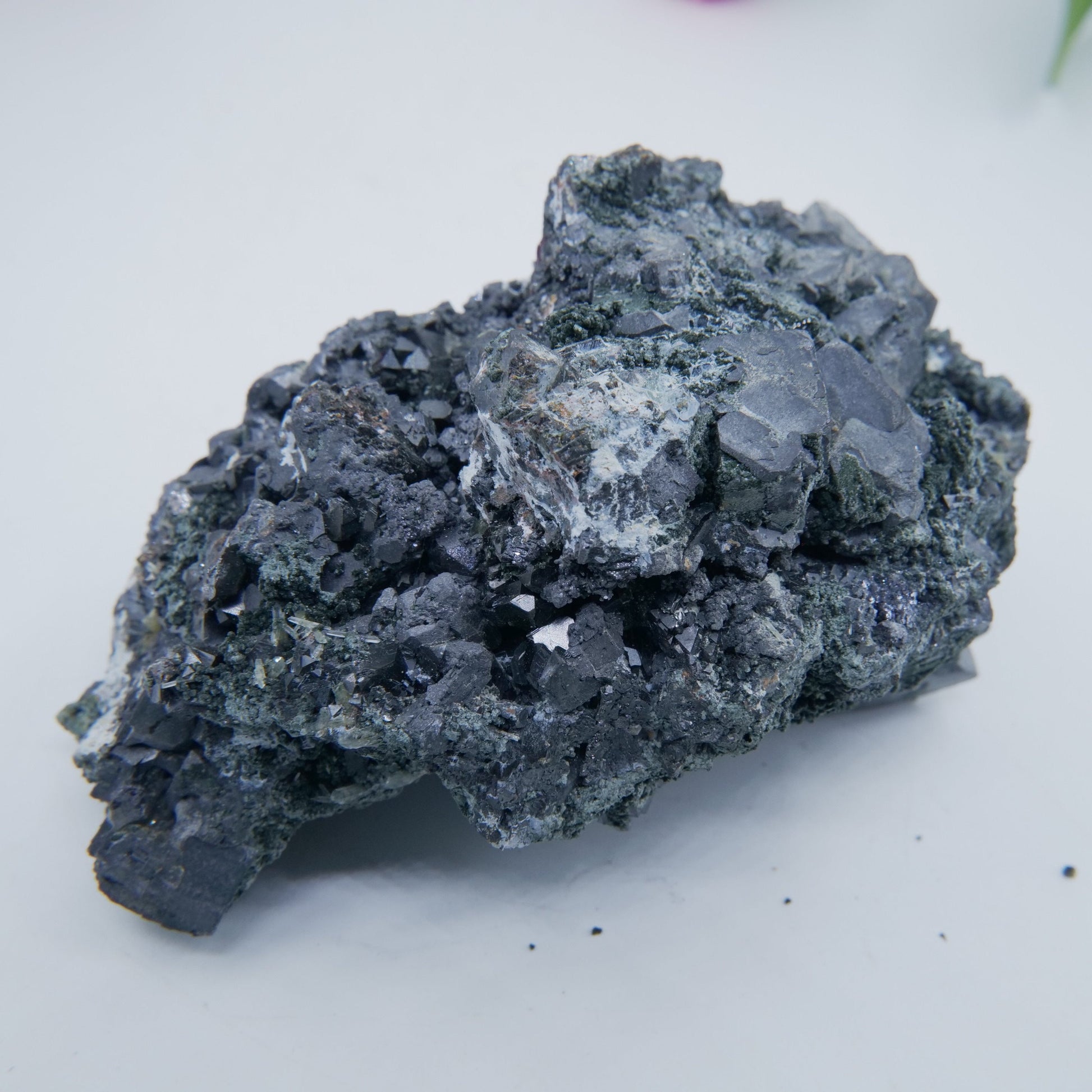 Sphalerite, Galena & Epidote Specimen — 559g - Positive Faith Hope Love