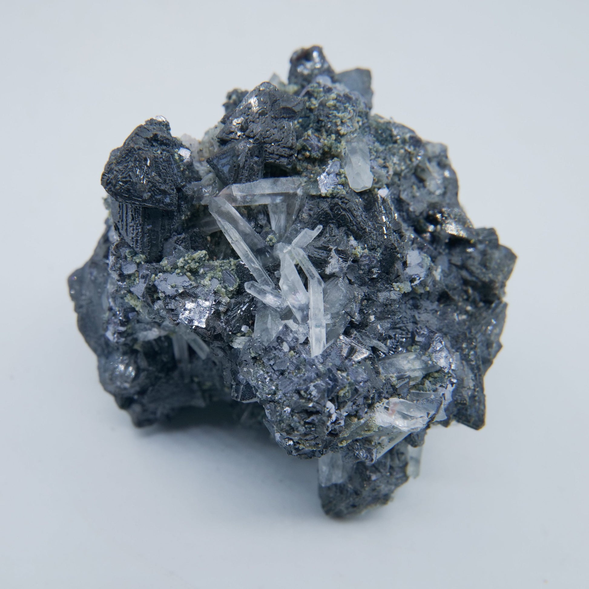 Sphalerite, Galena & Quartz Specimen — 130 g - Positive Faith Hope Love