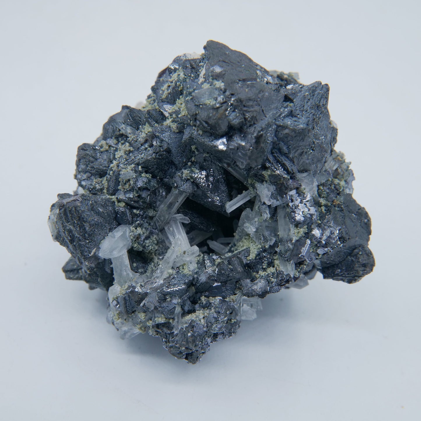 Sphalerite, Galena & Quartz Specimen — 130 g - Positive Faith Hope Love