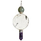 Polished Sphere Big Circle Point Pendulum featuring natural patterning and unique variations - Positive Faith Hope Love