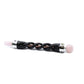 Polished Spiral Carving Healing Wand Copper Pipe Rose Quartz featuring soft pink tone and gentle translucence - Positive Faith Hope Love