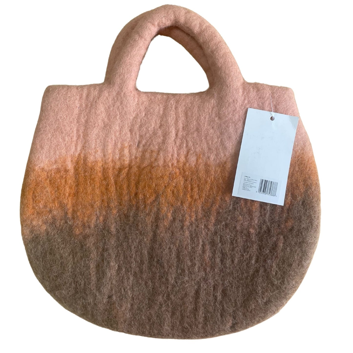 Polished Sun Flower Bees Felted Bag 1 featuring natural patterning and unique variations - Positive Faith Hope Love