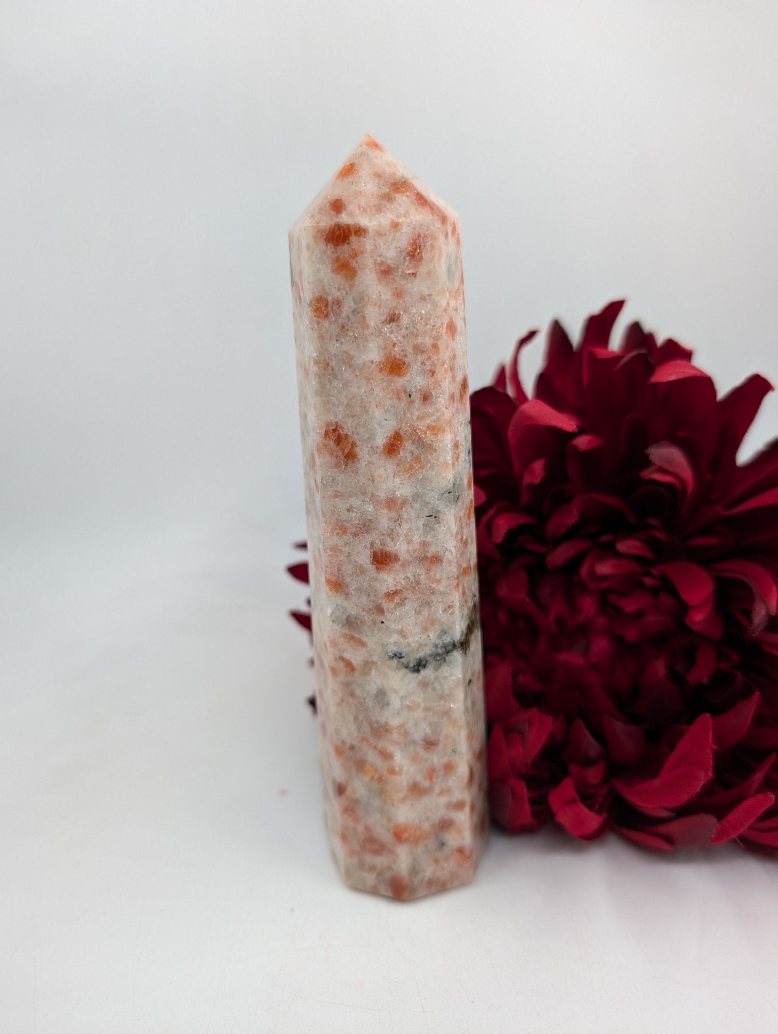 Sunstone Crystal Tower 345g - Positive Faith Hope Love