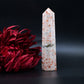 Polished Sunstone Crystal Tower 345G featuring sparkling aventurescence and warm orange tone - Positive Faith Hope Love