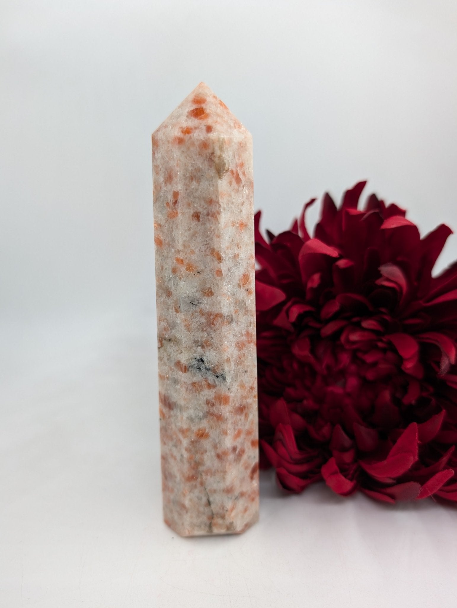 Sunstone Crystal Tower 345g - Positive Faith Hope Love