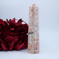 Polished Sunstone Crystal Tower 345g featuring sparkling aventurescence and warm orange tone - Positive Faith Hope Love