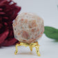 Sunstone Faceted Sphere — 179 g (55 mm) - Positive Faith Hope Love