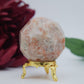 Sunstone Faceted Sphere — 179 g (55 mm) - Positive Faith Hope Love