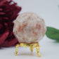 Sunstone Faceted Sphere — 179 g (55 mm) - Positive Faith Hope Love