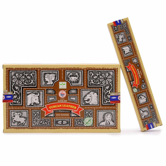 Polished Super Hit Tuscan Leather featuring natural patterning and unique variations - Positive Faith Hope Love