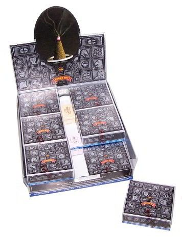 Polished Superhit Dhoop Cones featuring natural patterning and unique variations - Positive Faith Hope Love