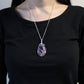 Polished Swirl Wrapped Gemstone Necklace Amethyst featuring rich purple colour and natural clarity - Positive Faith Hope Love