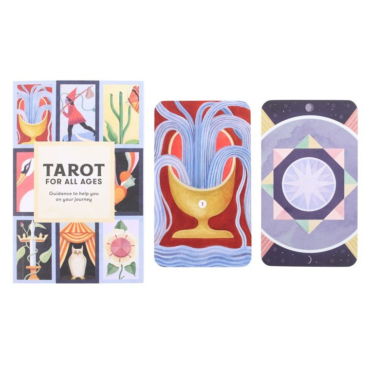 Polished Tarot For All Ages Tarot Cards featuring natural patterning and unique variations - Positive Faith Hope Love