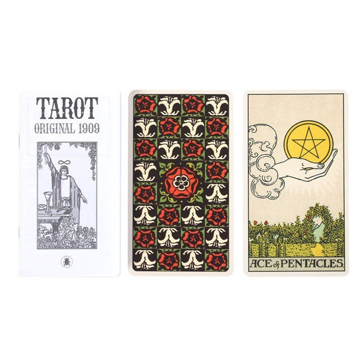 Polished Tarot Original 1909 Tarot Cards featuring natural patterning and unique variations - Positive Faith Hope Love