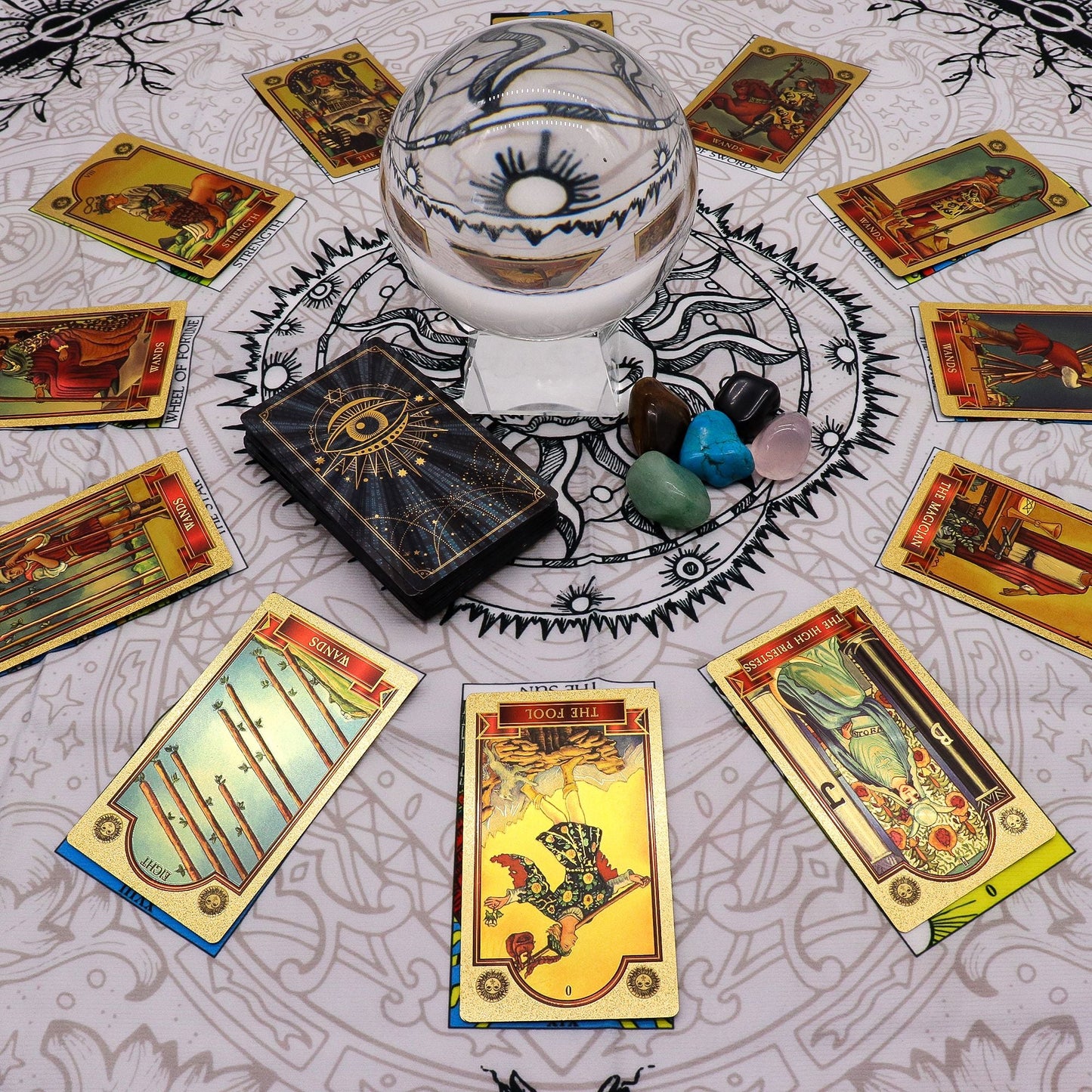 Tarot Reading Cloth - Tree of Life - Positive Faith Hope Love
