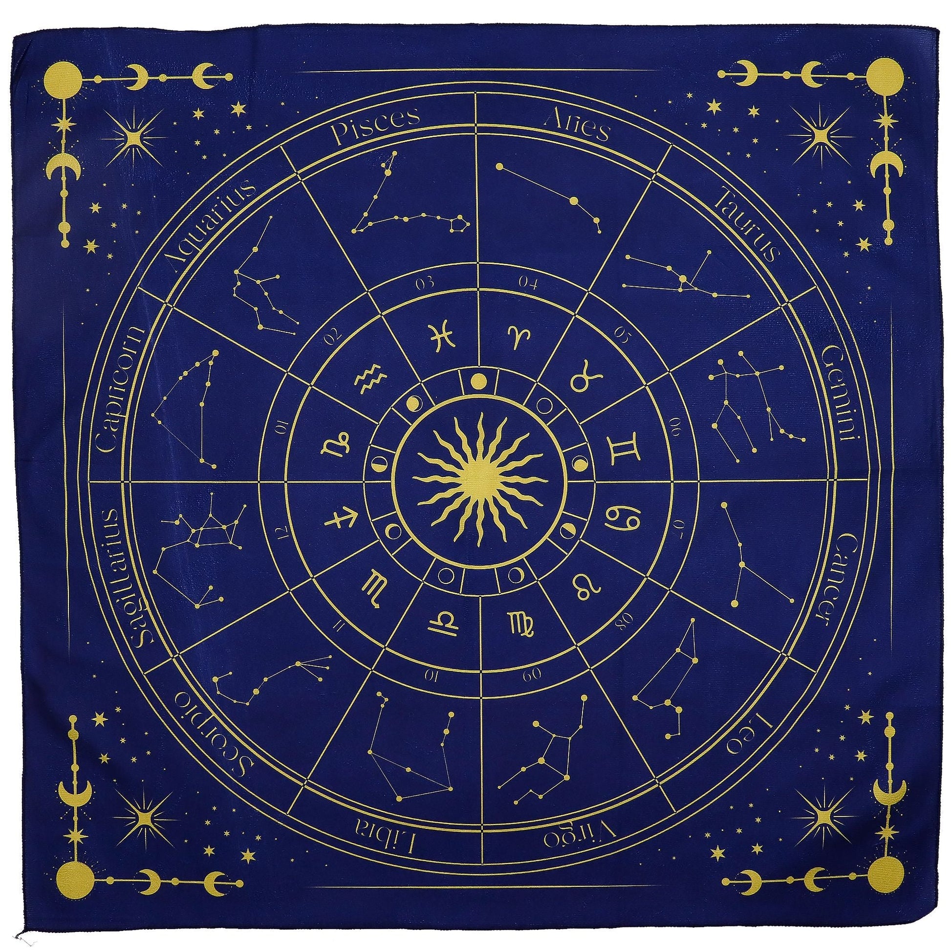 Tarot Reading Cloth - Zodiac - Positive Faith Hope Love