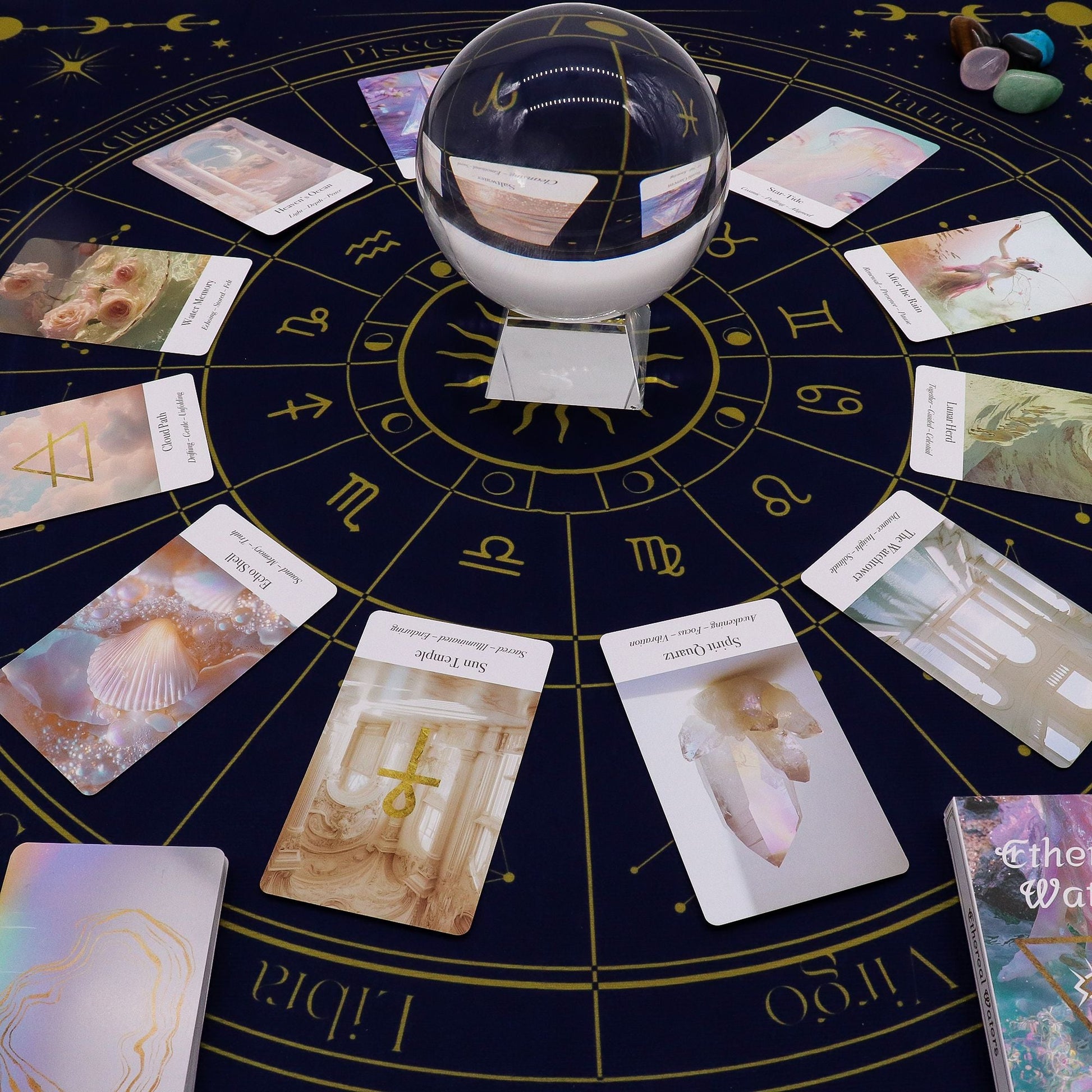 Tarot Reading Cloth - Zodiac - Positive Faith Hope Love