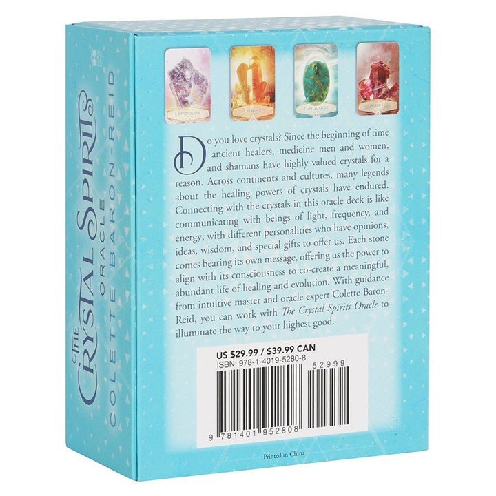 Polished The Crystal Spirits Oracle Cards featuring natural patterning and unique variations - Positive Faith Hope Love