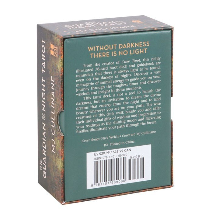 Polished The Guardian Of The Night Tarot Cards featuring natural patterning and unique variations - Positive Faith Hope Love