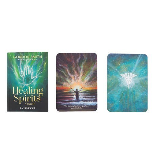 Polished The Healing Spirits Oracle Cards featuring natural patterning and unique variations - Positive Faith Hope Love