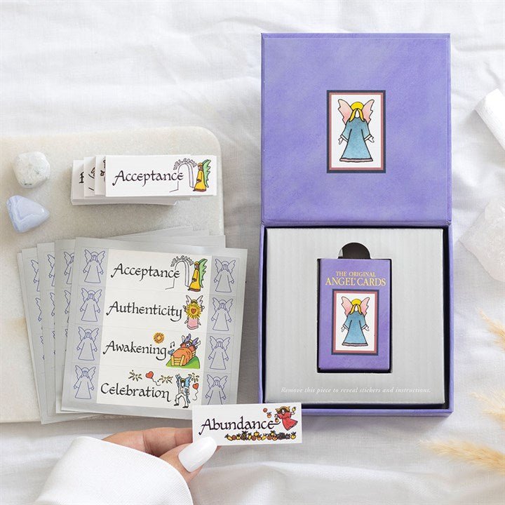 Polished The Original Angel Cards: New Edition featuring natural patterning and unique variations - Positive Faith Hope Love