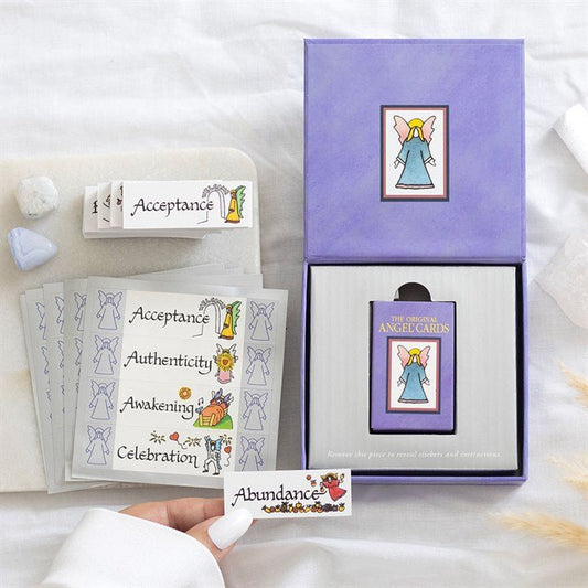Polished The Original Angel Cards: New Edition featuring natural patterning and unique variations - Positive Faith Hope Love