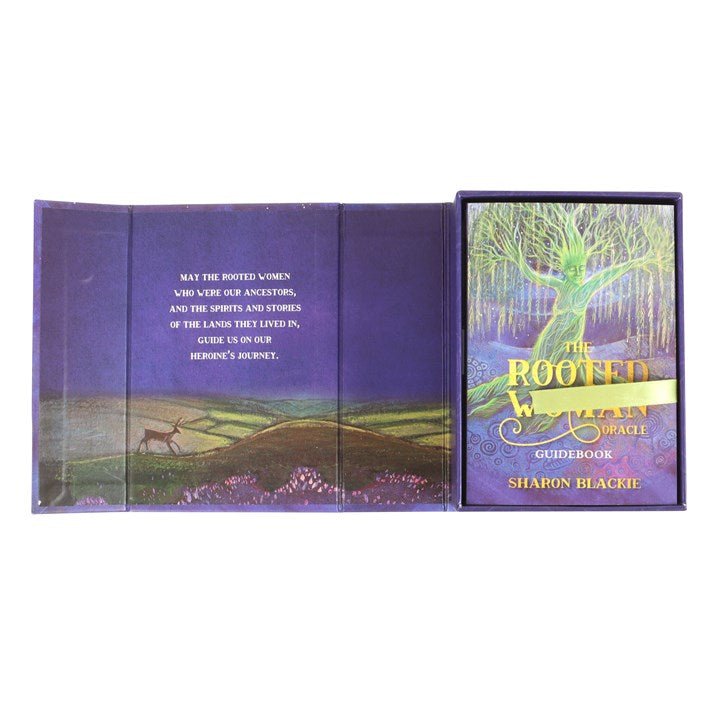 Polished The Rooted Woman Oracle Cards featuring natural patterning and unique variations - Positive Faith Hope Love