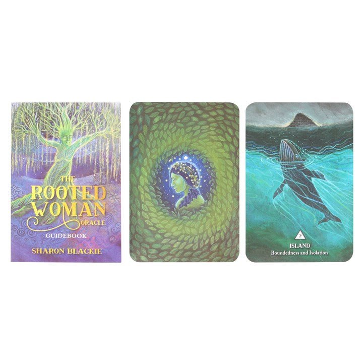 Polished The Rooted Woman Oracle Cards featuring natural patterning and unique variations - Positive Faith Hope Love