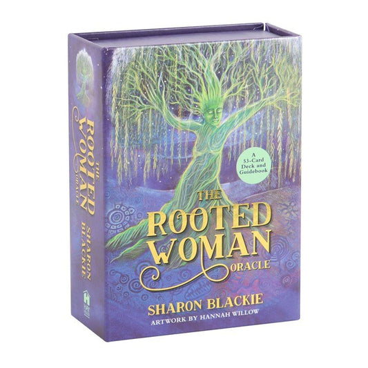 Polished The Rooted Woman Oracle Cards featuring natural patterning and unique variations - Positive Faith Hope Love