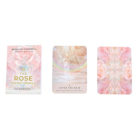 Polished The Rose Pocket Oracle Cards featuring natural patterning and unique variations - Positive Faith Hope Love