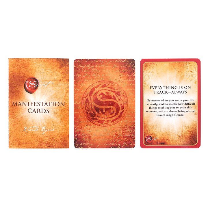 Polished The Secret Manifestation Cards featuring natural patterning and unique variations - Positive Faith Hope Love