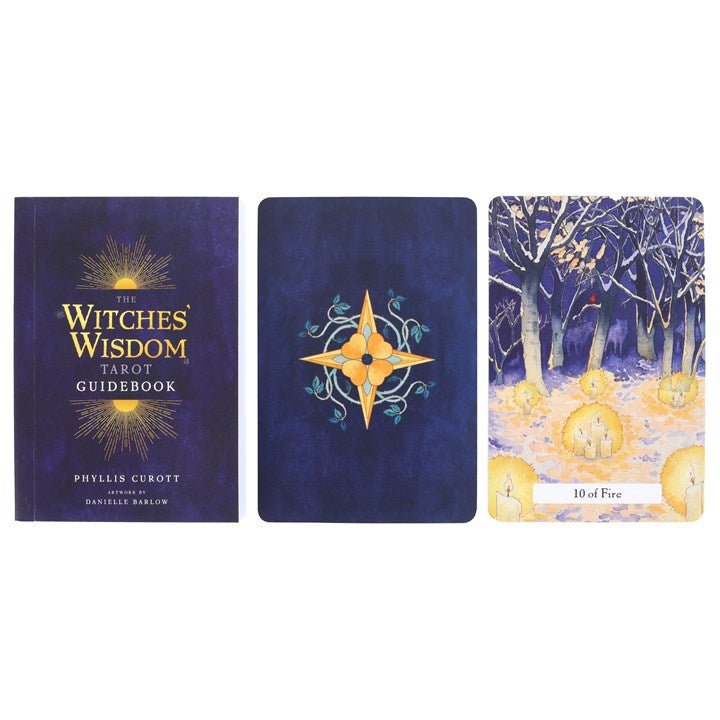 Polished The Witches Wisdom Tarot Cards Standard Edition featuring natural patterning and unique variations - Positive Faith Hope Love