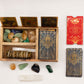 Three Section Tarot Box with Card Holder - Positive Faith Hope Love
