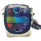 Polished Tiedye Hemp Messenger Bag featuring natural patterning and unique variations - Positive Faith Hope Love