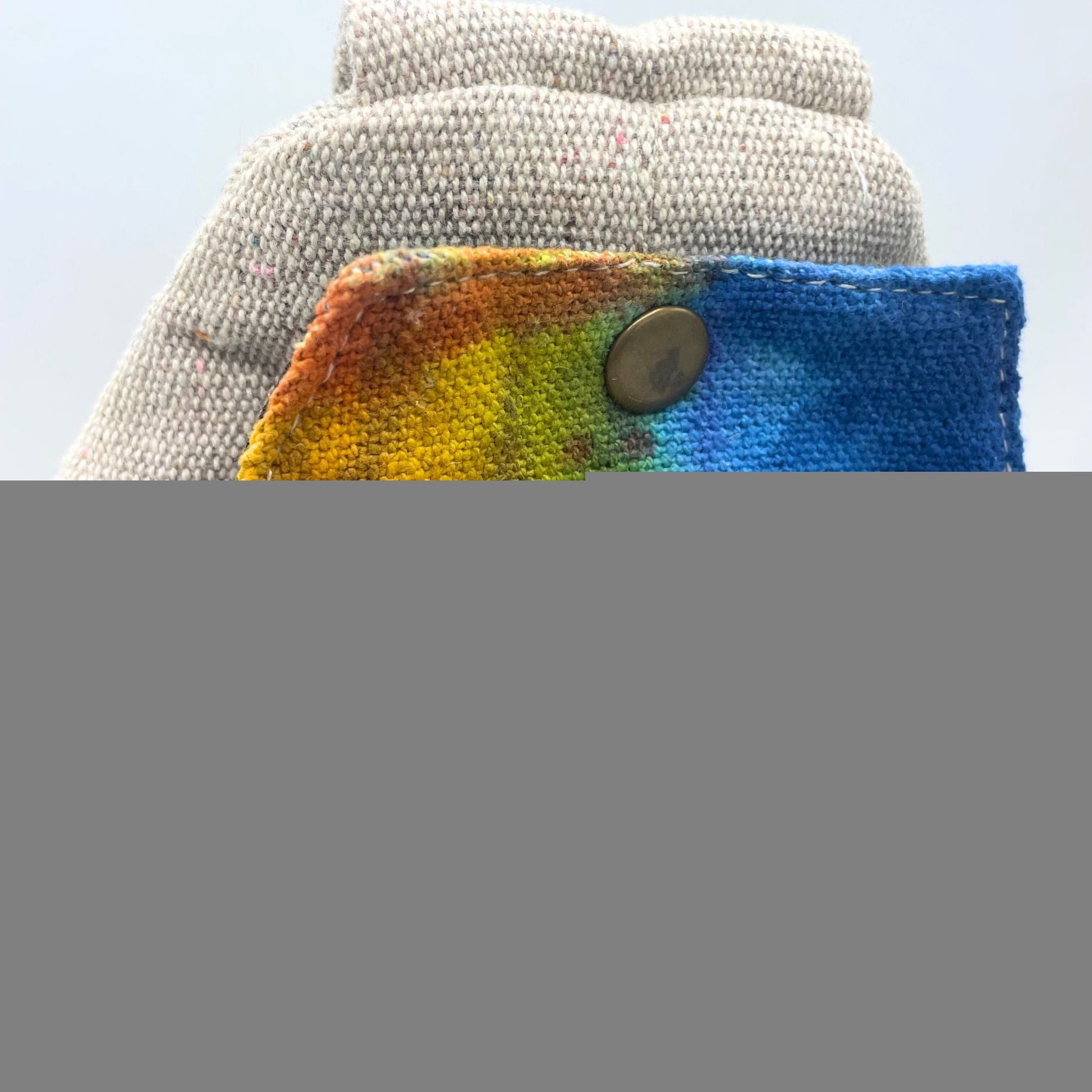 Polished Tiedye Hemp Sling Shoulder Bag featuring natural patterning and unique variations - Positive Faith Hope Love