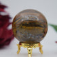 Polished Tiger Eye Sphere 210G 55M featuring natural patterning and unique variations - Positive Faith Hope Love