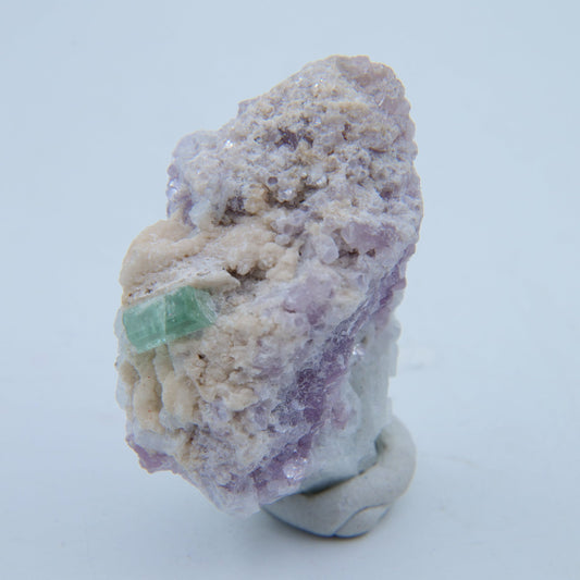 Tourmaline with Lepidolite & Clevelandite Specimen — 28.13 g (Afghanistan) - Positive Faith Hope Love