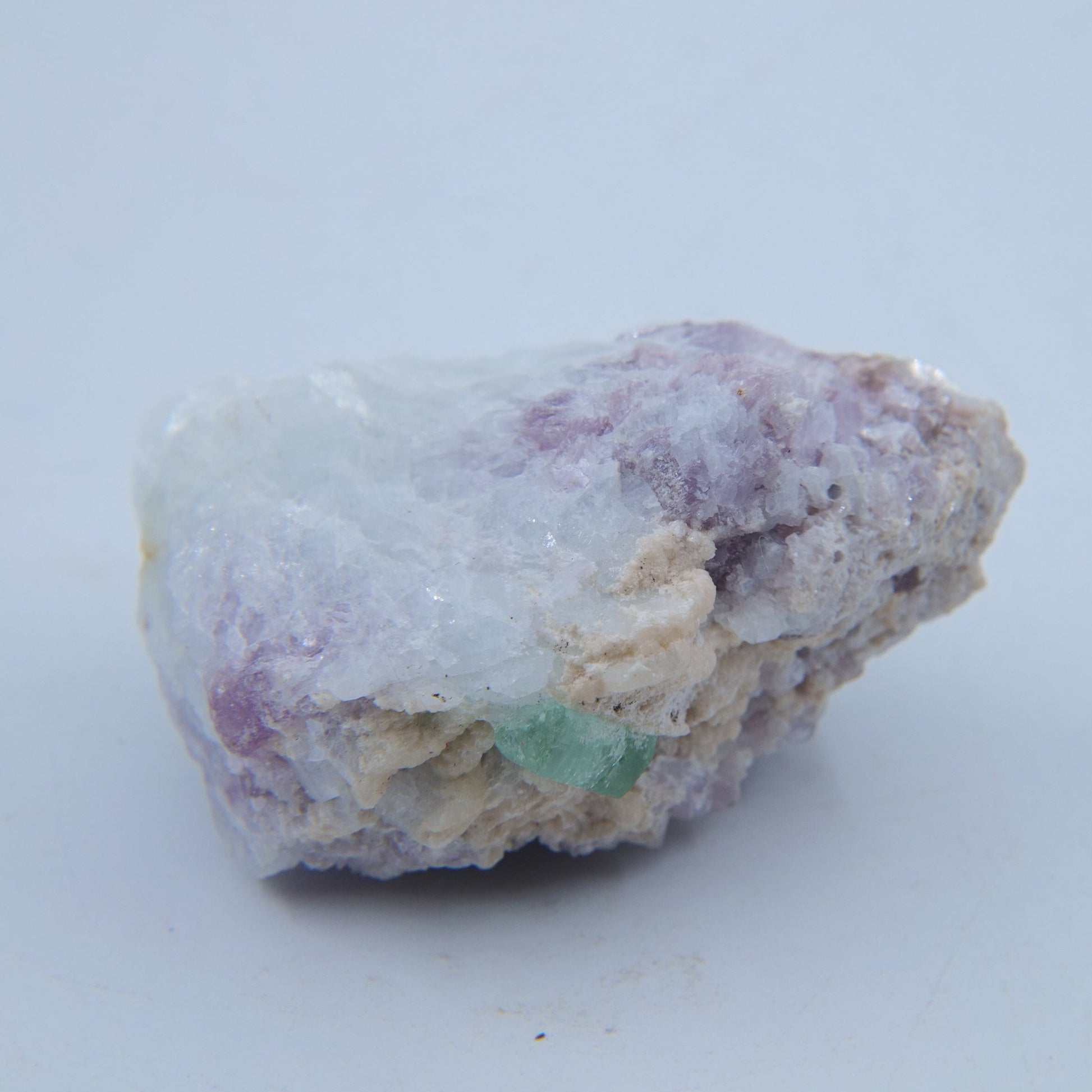 Tourmaline with Lepidolite & Clevelandite Specimen — 28.13 g (Afghanistan) - Positive Faith Hope Love