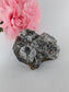 Transparent Quartz with Pyrite Specimen 530g - Positive Faith Hope Love