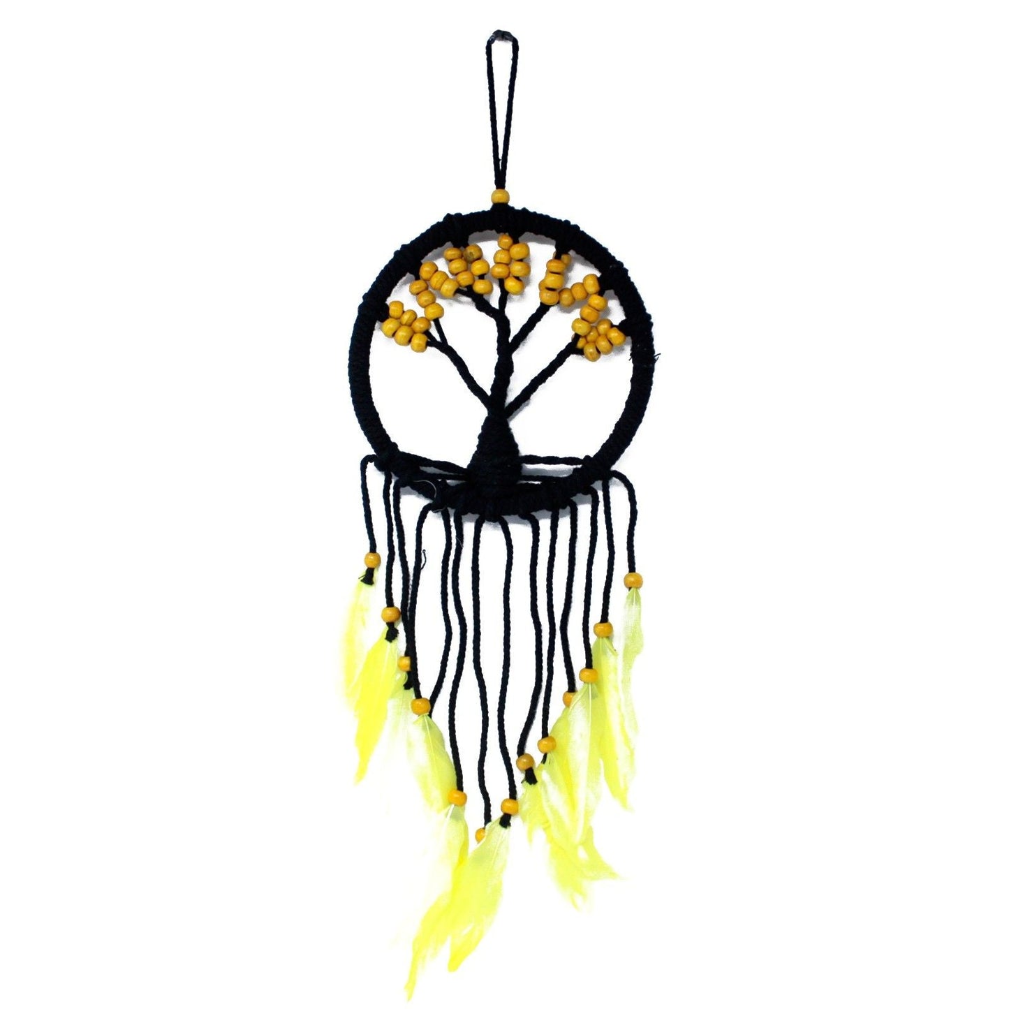 Polished Tree Of Life Dreamcatcher 16Cm Assorted featuring natural patterning and unique variations - Positive Faith Hope Love