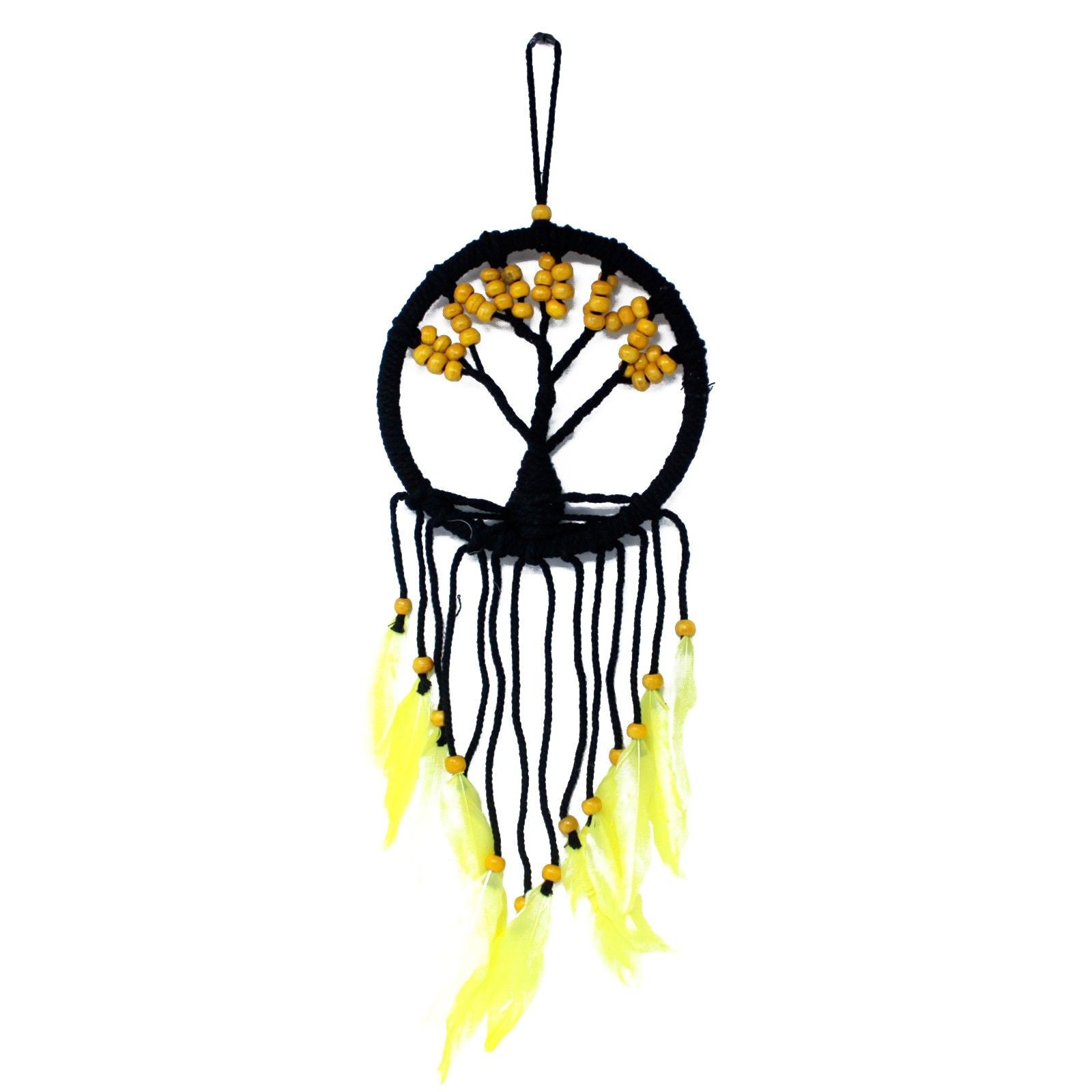 Polished Tree Of Life Dreamcatcher 16Cm Assorted featuring natural patterning and unique variations - Positive Faith Hope Love