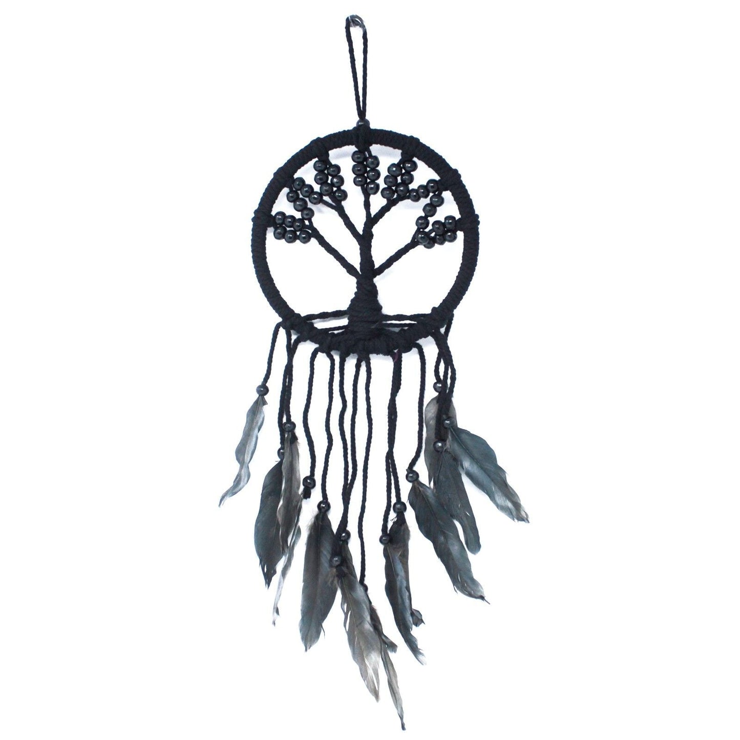 Polished Tree Of Life Dreamcatcher 16Cm Assorted featuring natural patterning and unique variations - Positive Faith Hope Love