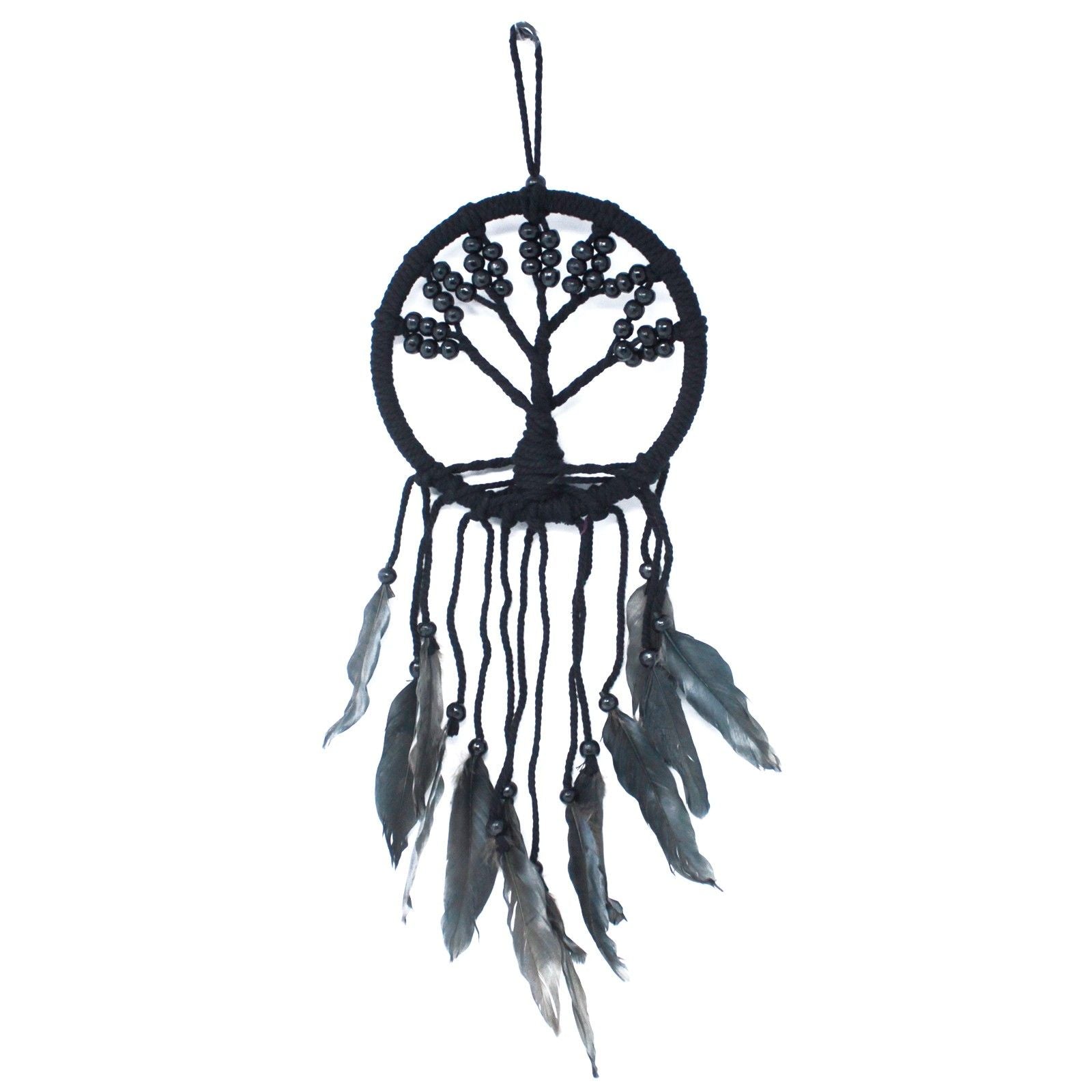 Polished Tree Of Life Dreamcatcher 16Cm Assorted featuring natural patterning and unique variations - Positive Faith Hope Love