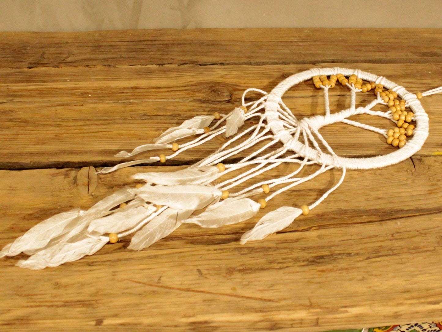 Polished Tree Of Life Dreamcatcher Cotton 22Cm Assorted featuring natural patterning and unique variations - Positive Faith Hope Love